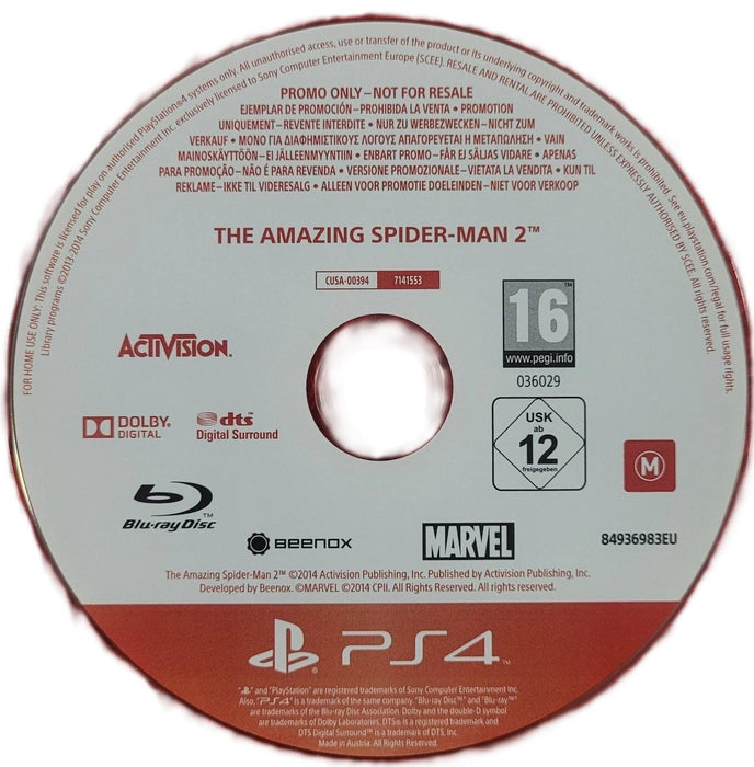 Amazing Spiderman 2 [Not For Resale]