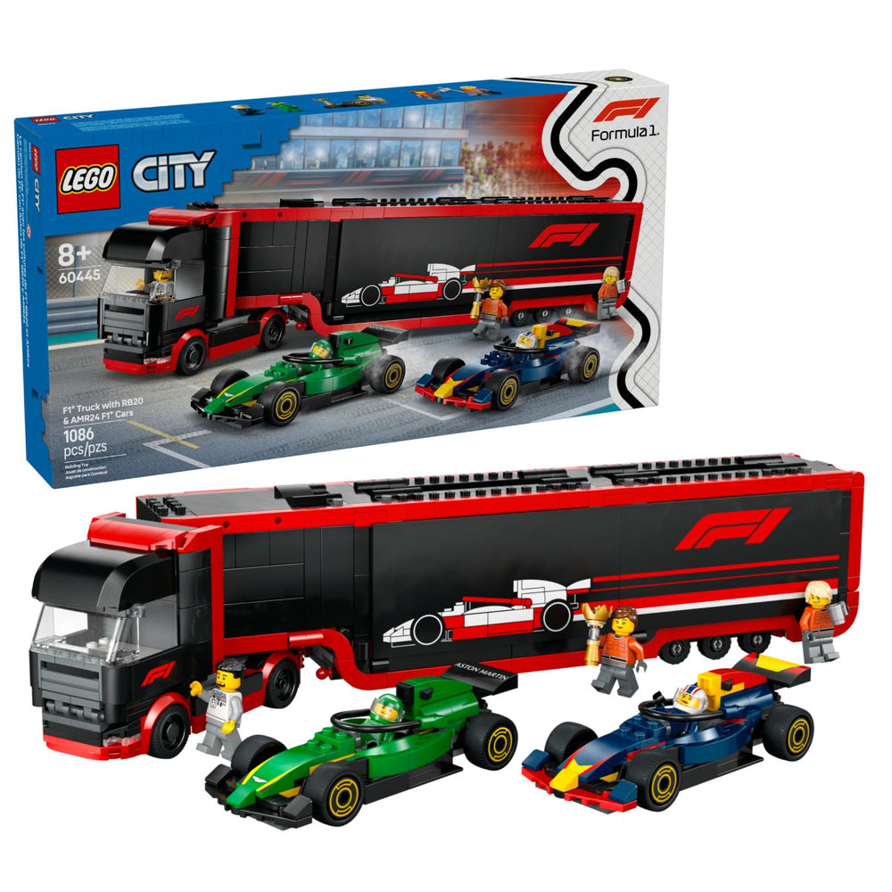 F1 Truck With RB20 & AMR24 F1 Cars #60445