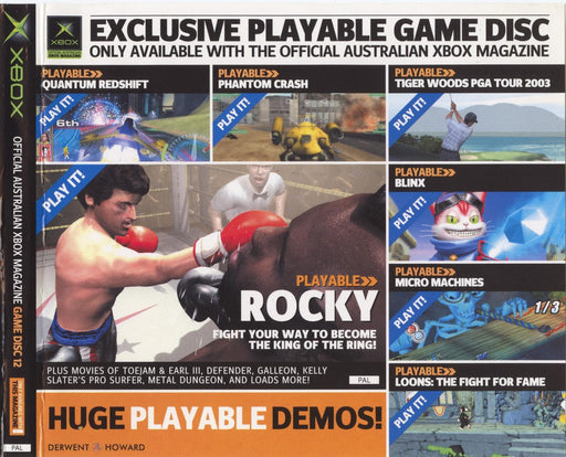 Official Australian Xbox Magazine Game Disc #12