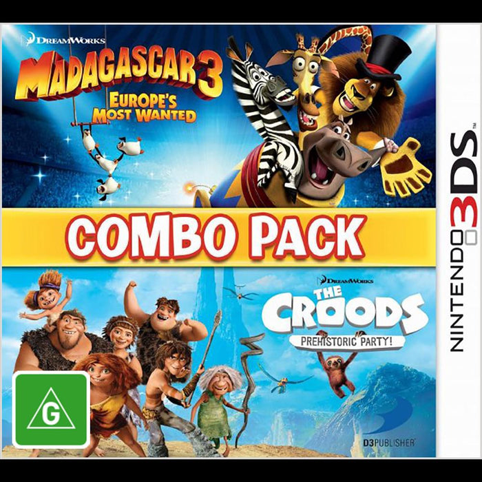 Madagascar 3: Europe's Most Wanted & The Croods: Prehistoric Party Combo Pack
