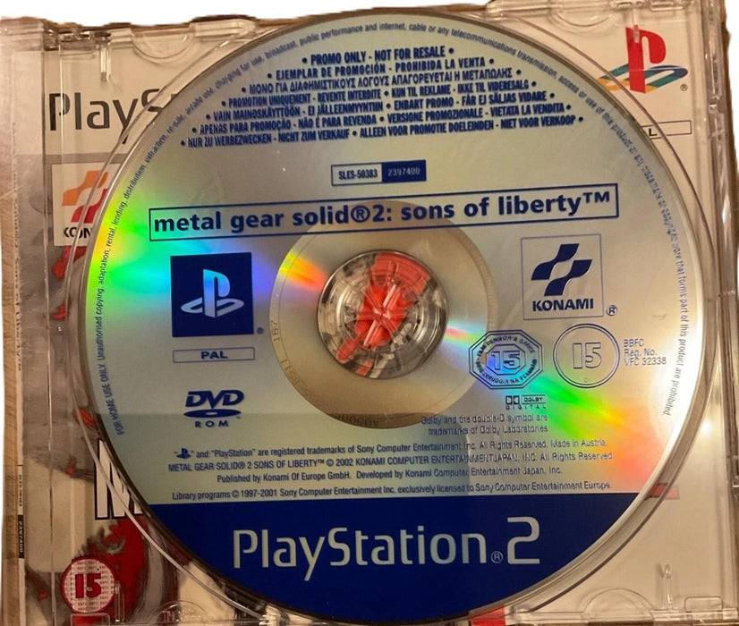 Metal Gear Solid 2: Sons Of Liberty [Not For Resale]
