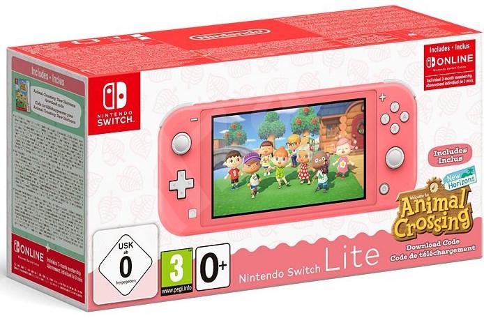 Nintendo Switch Coral Animal Crossing Edition