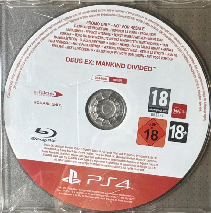 Deus Ex: Mankind Divided [Not For Resale]