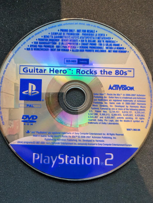 Guitar Hero : Rocks the 80s [Promo Not For Resale]