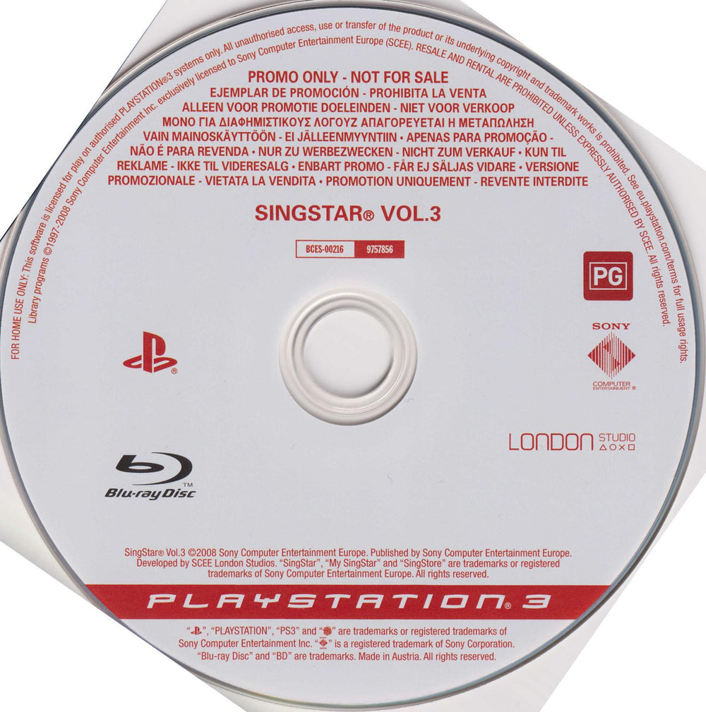 SingStar Vol. 3 [Not For Resale]