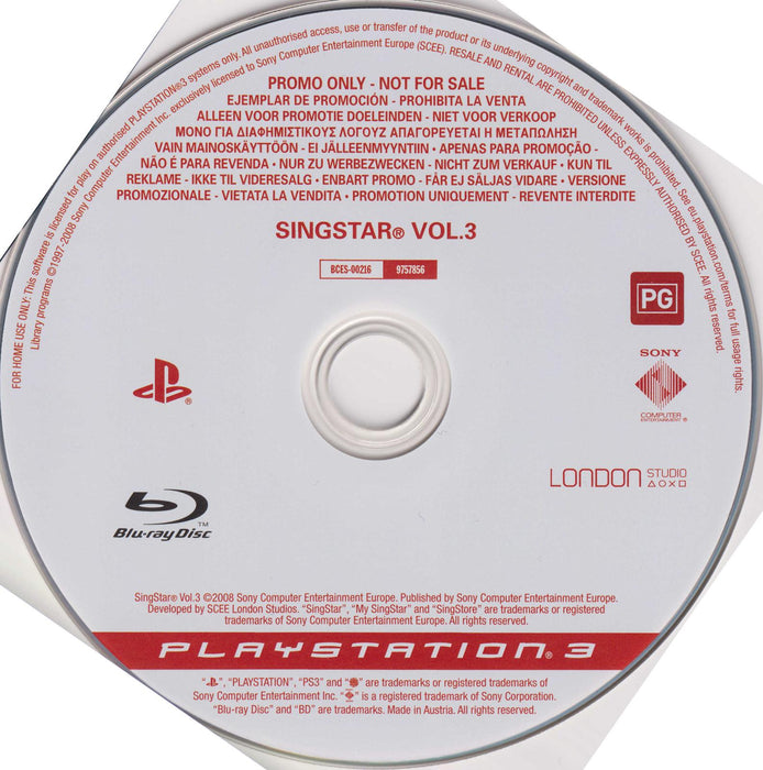 SingStar Vol. 3 [Not For Resale]