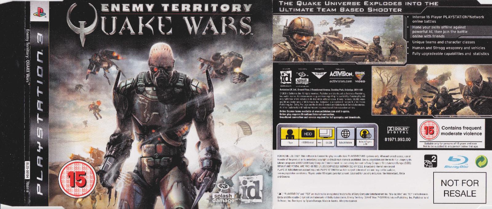 Enemy Territory: Quake Wars [Not For Resale]