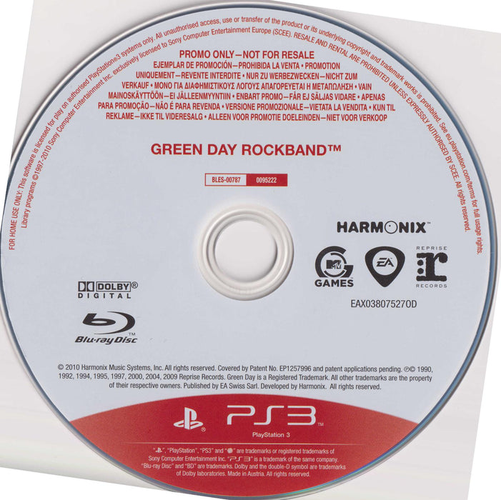 Green Day: Rock Band [Not For Resale]