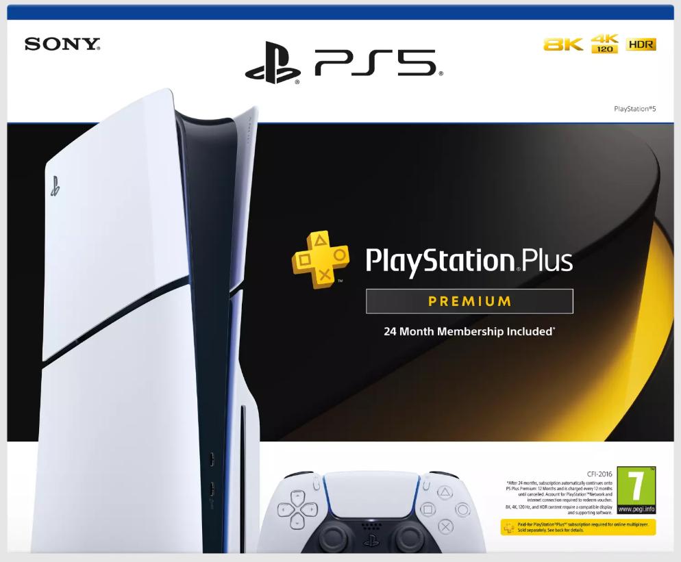 Playstation 5 Slim Disc Version [Playstation Plus Premium Bundle]