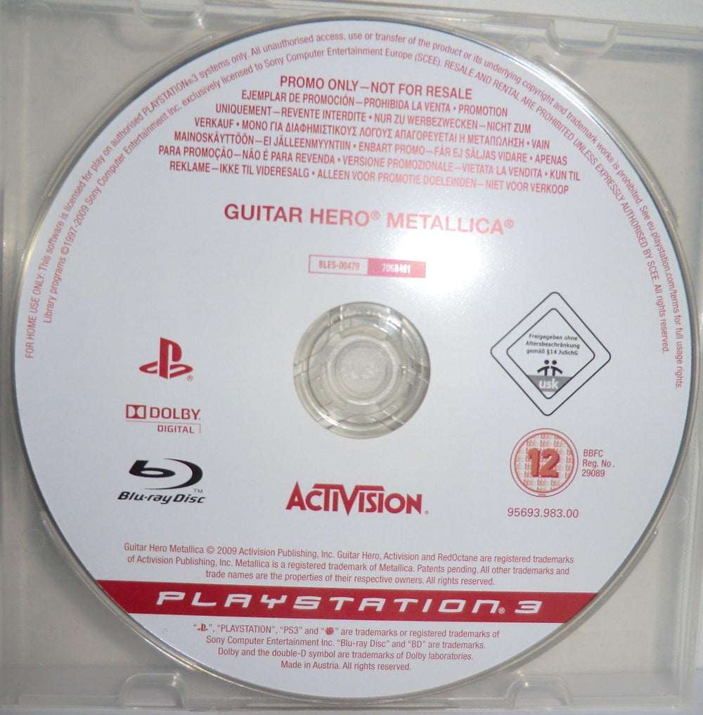 Guitar Hero: Metallica [Promo Only]