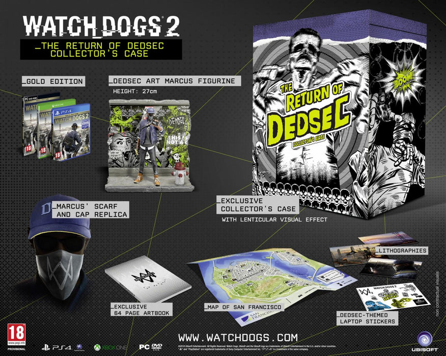 Watch Dogs 2 [Return Of DedSec Collector's Case]