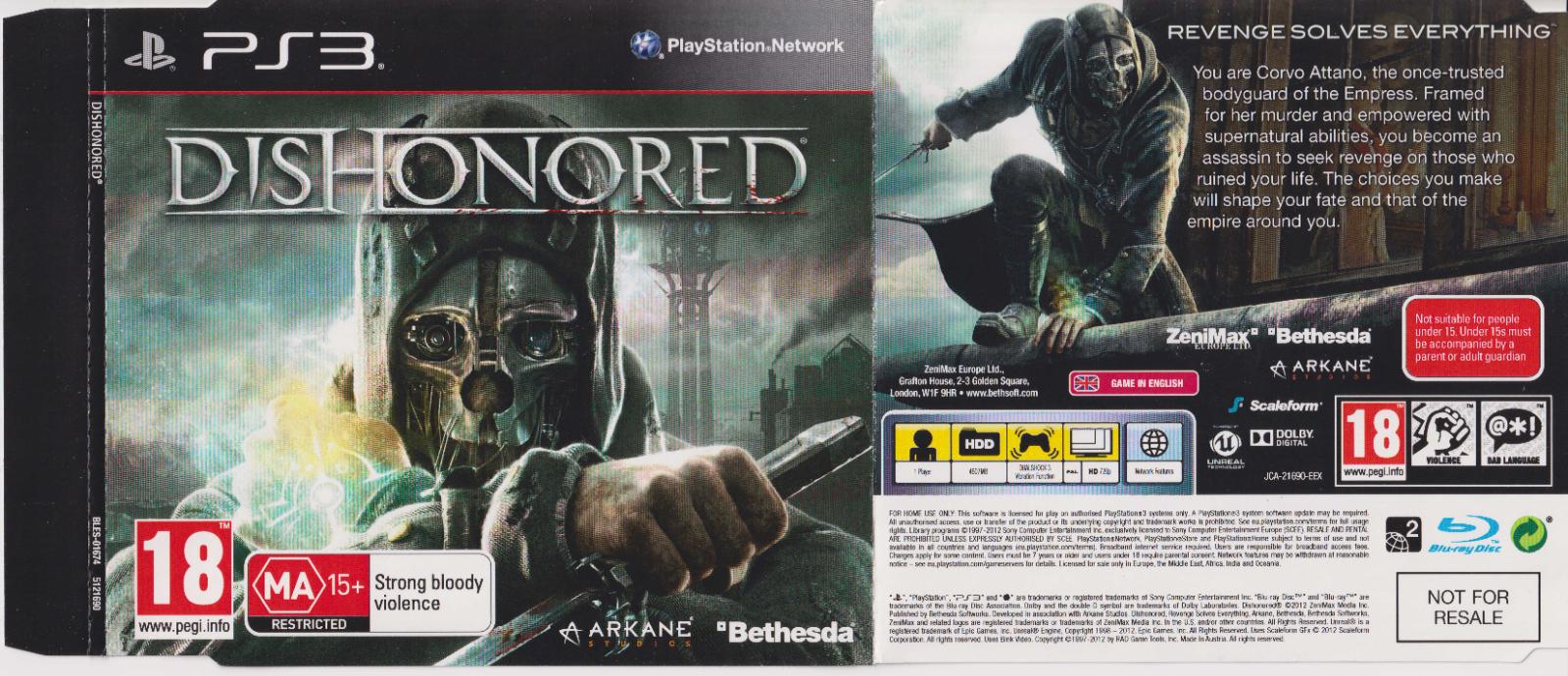 Dishonored [Not For Resale]