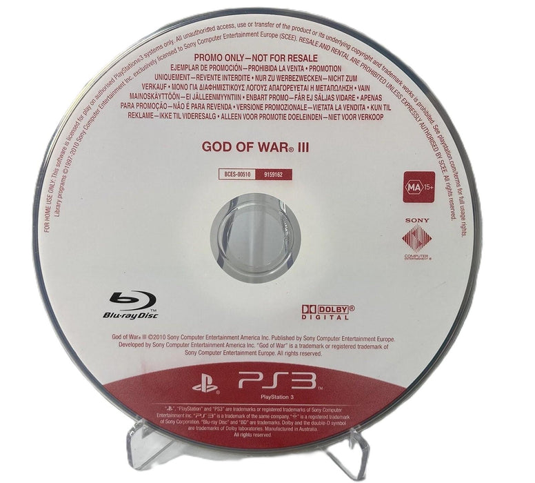 God Of War III [Not For Resale]