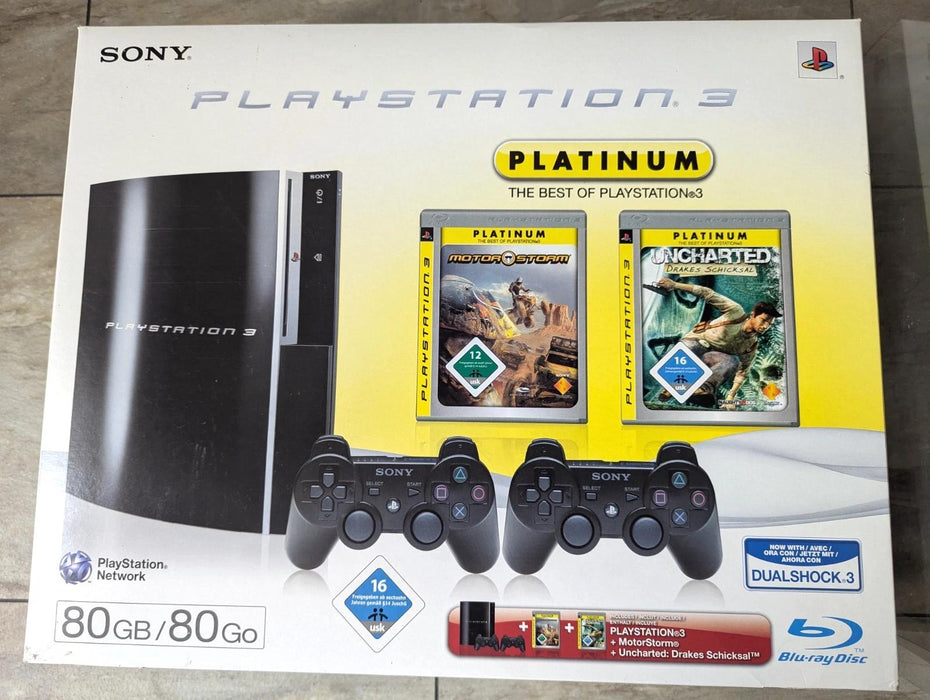 PlayStation 3 System 80GB [Platinum MotorStorm And Platinum Uncharted Bundle]