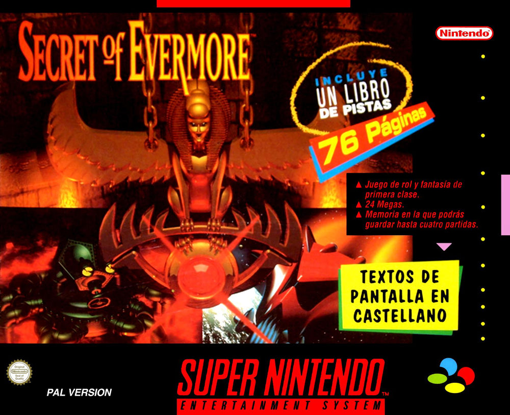 Secret of Evermore [Big Box Spanish]