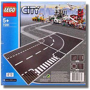 T-Junction & Curved Road Plates #7281