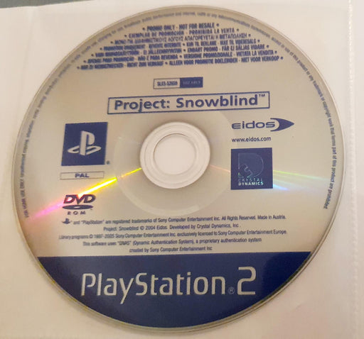 Project Snowblind [Promo Not For Resale]