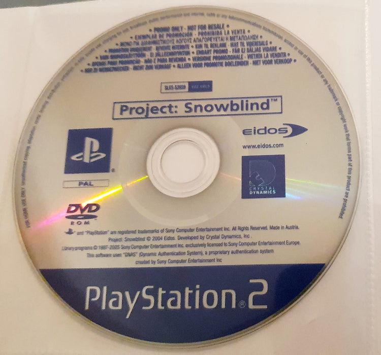 Project Snowblind [Promo Not For Resale]