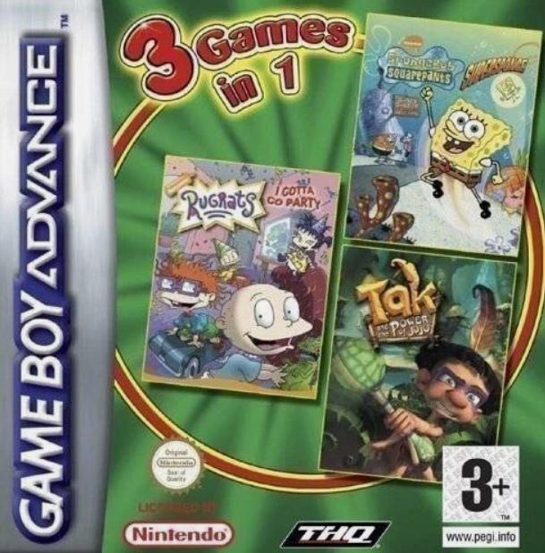 3 Games In 1: Tak And The Power Of Juju / SpongeBob SquarePants: SuperSponge / Rugrats: I Gotta Go Party