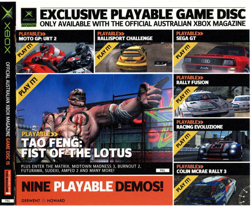 Official Australian Xbox Magazine Game Disc #15