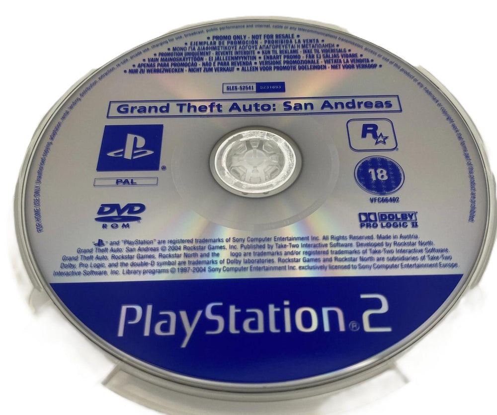 Grand Theft Auto San Andreas  [Not For Resale]