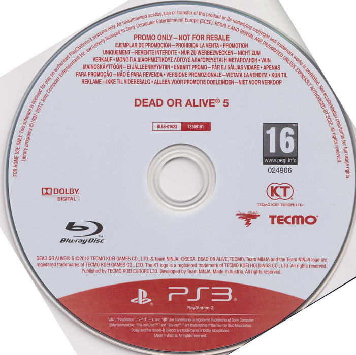 Dead Or Alive 5 [Not For Resale]