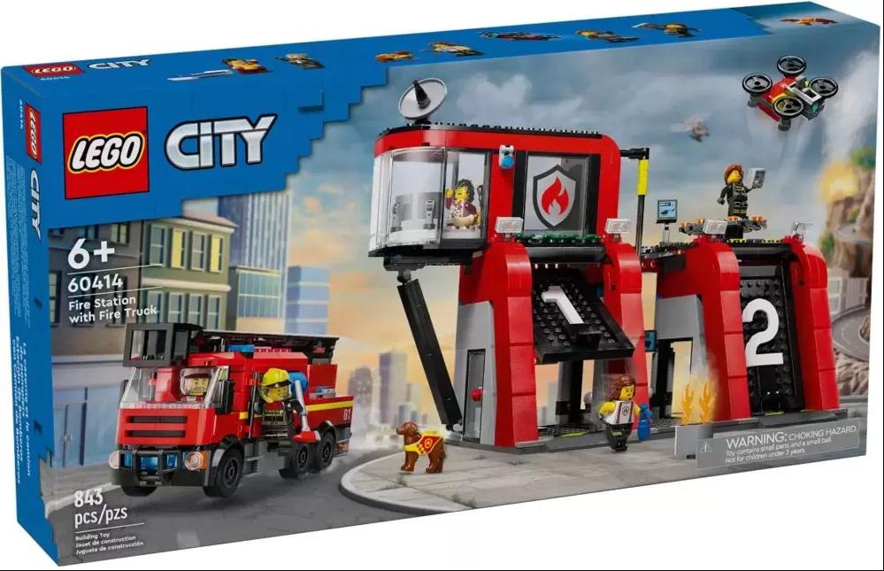 Fire Station with Fire Truck #60414