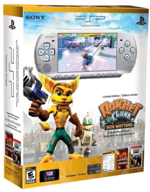 Sony PSP 2000 Slim & Lite Piano Black Ratchet & Clank:Size Matters Edition