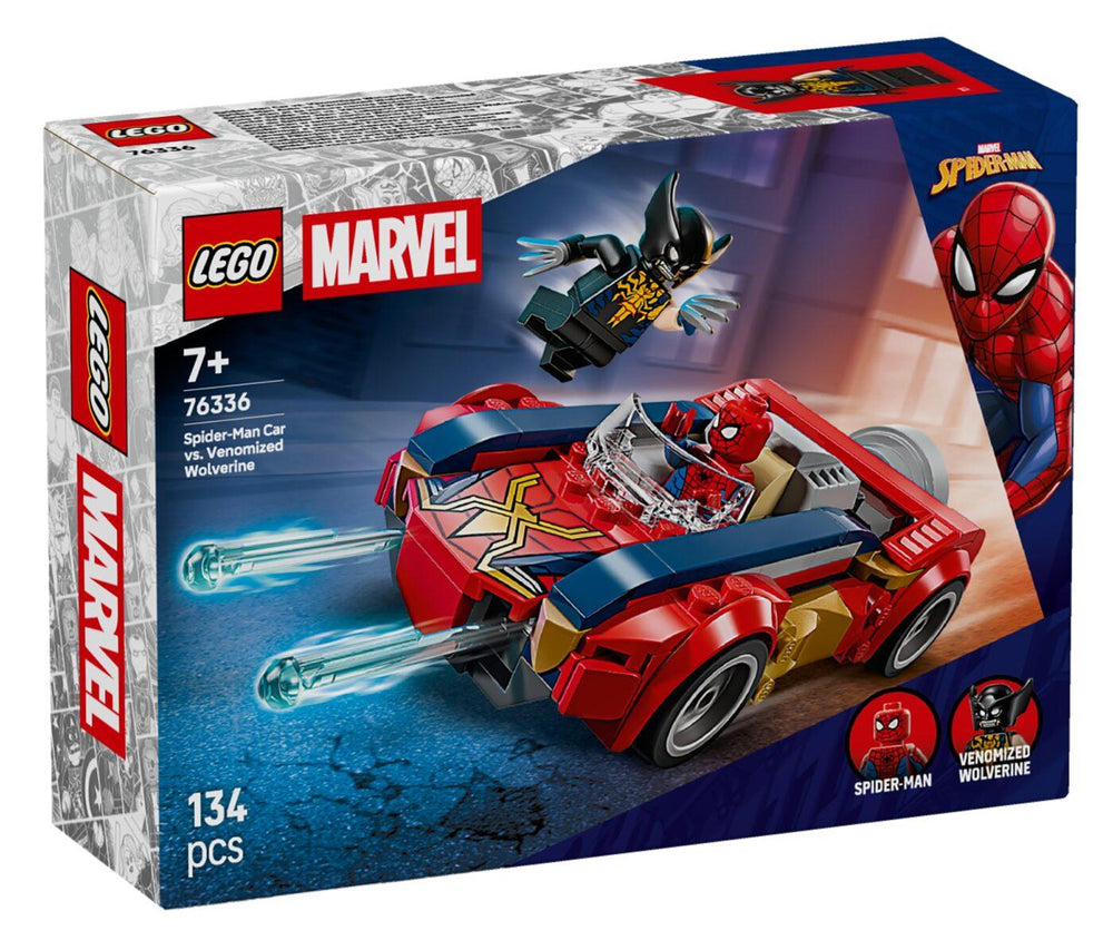 Spider-Man Car Vs. Venomized Wolverine #76336