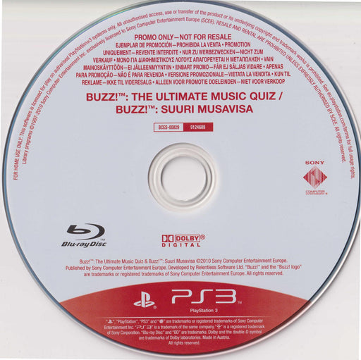 Buzz!: The Ultimate Music Quiz [Not For Resale]