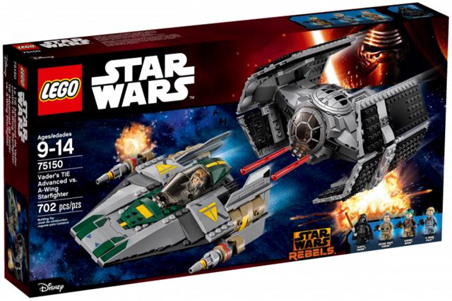 Vader's TIE Advanced vs. A-Wing Starfighter #75150