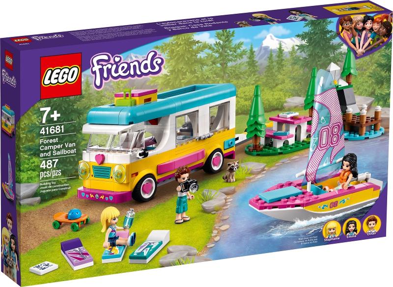 Forest Camper Van and Sailboat #41681