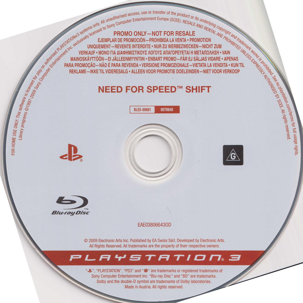 Need For Speed: Shift [Not For Resale]