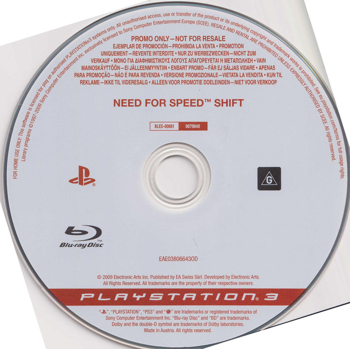 Need For Speed: Shift [Not For Resale]