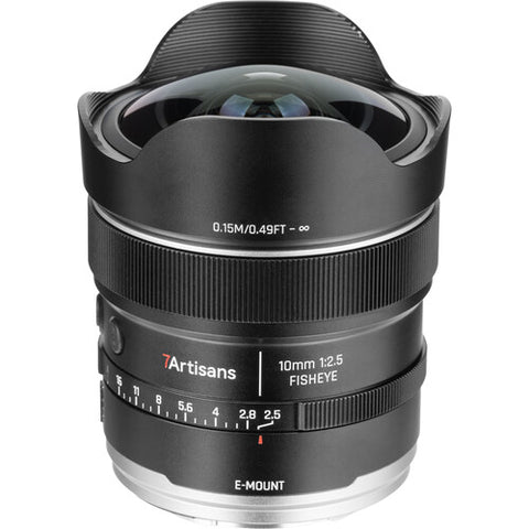 7Artisans AF 10mm f/2.5 MAX Fisheye Full Frame Lens (Sony E)