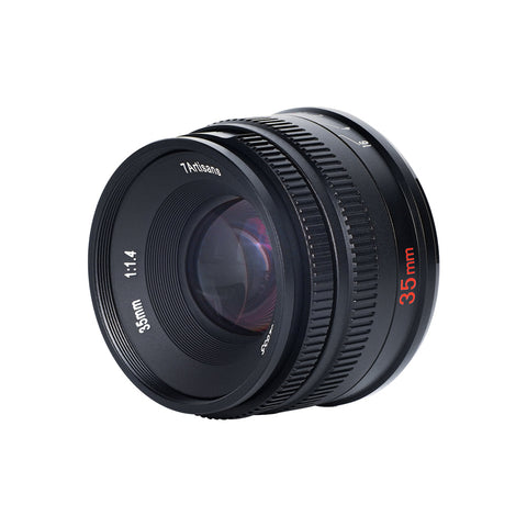 7Artisans 35mm F1.4 Mark II M43 Prime Fixed Lens (Panasonic)- Zwart