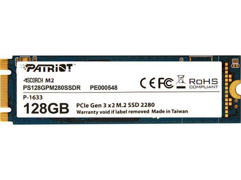 Patriot Scorch 128GB NVMe M.2 PCIe SSD