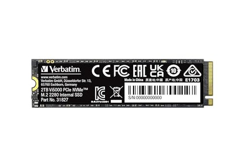 Verbatim Vi5000 31827 2TB M.2 PCIe Gen4 NVMe SSD