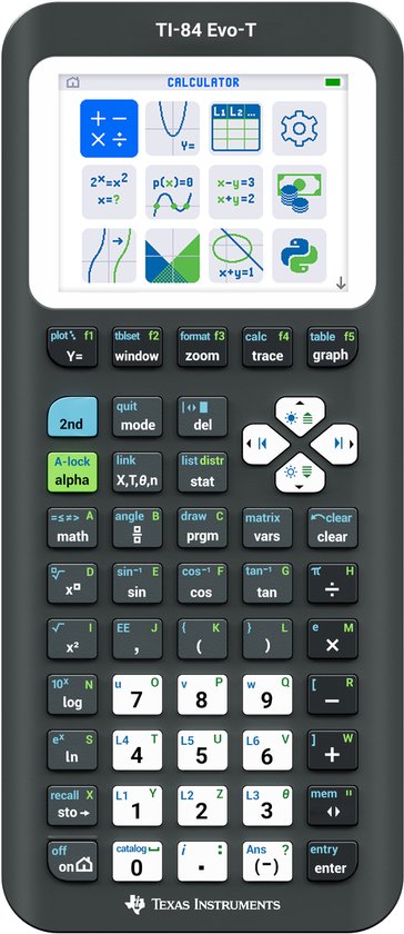 TI-84 Evo-T Wetenschappelijke Rekenmachine