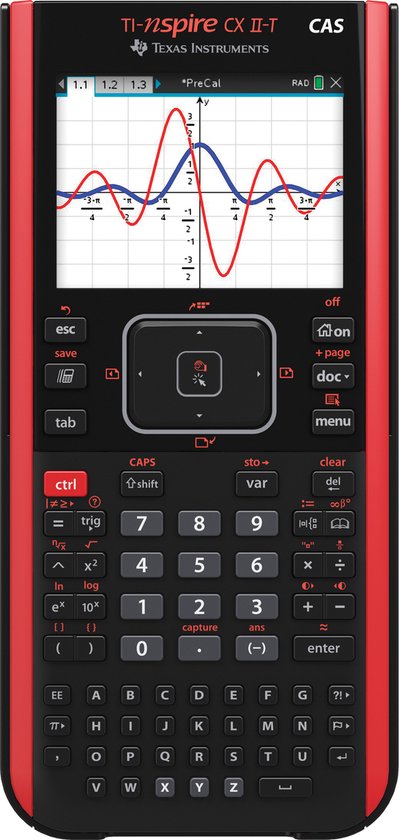 TI-Nspire™ CX II-T CAS Wetenschappelijke Rekenmachine