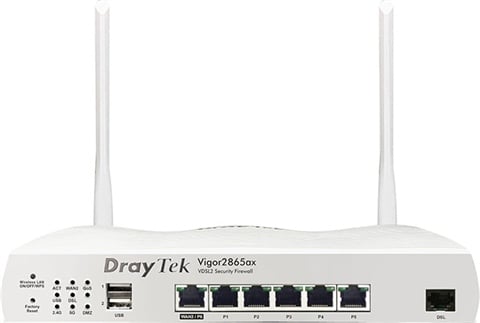 Vigor 2865AX AX3000 VDSL2/FTTP WiFi 6 Dual Band Wireless Router