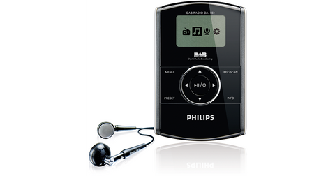Philips DA1102 DAB radio 1GB MP3 media player