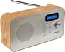 Lisbon Portable DAB/FM Bluetooth Radio - Wood/Grey