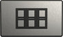 LP53 Wire-Free Scene Smart Switch - Stainless Steel (6 Button) A