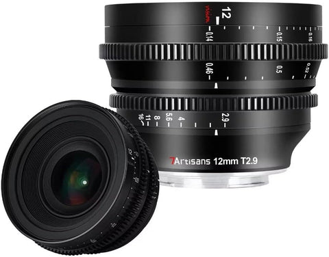 7Artisans 12mm T2.9 Large Aperture APS-C Ultra Cine Lens(Fuji X)