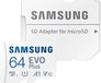 EVO Plus 64GB microSDXC Card UHS-I U1 A1 V10 (160Mbps)