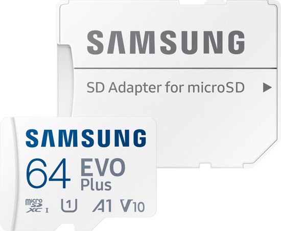 Samsung EVO Plus 64GB microSDXC Card UHS-I U1 A1 V10 (130Mbps)