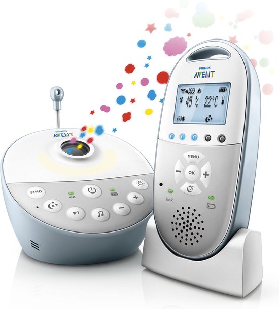 Philips Avent SCD580 DECT Baby Monitor met sterrenprojector
