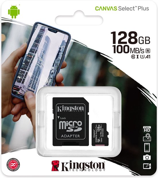 Kingston Canvas Select 128GB SDXC UHS-I Class 10