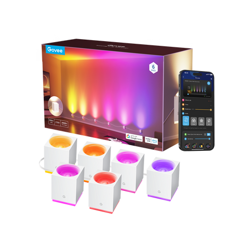 RGBICW Wall Cube Sconces RGB Wall Light